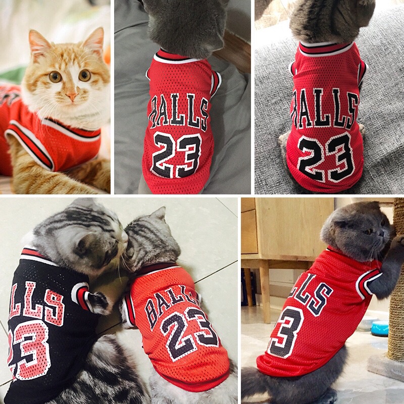 Áo ba lỗ lưới số 23 cho chó mèo - áo cho chó mèo - quần áo cho thú cưng