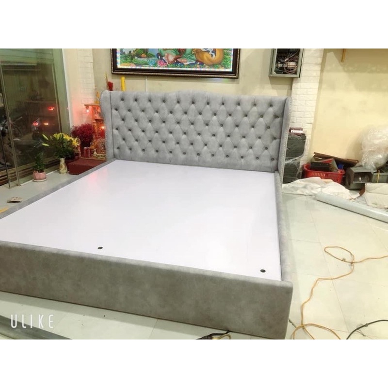 Giường ngủ bọc sofa phong cách châu Âu