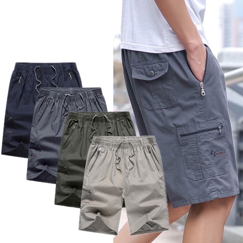 Quần short thể thao dây rút phối túi phong cách thời trang cho nam