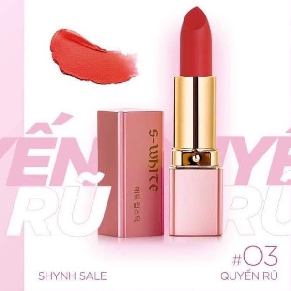 (SALE LỖ ) Son màu dưỡng môi S-White 03 ❤