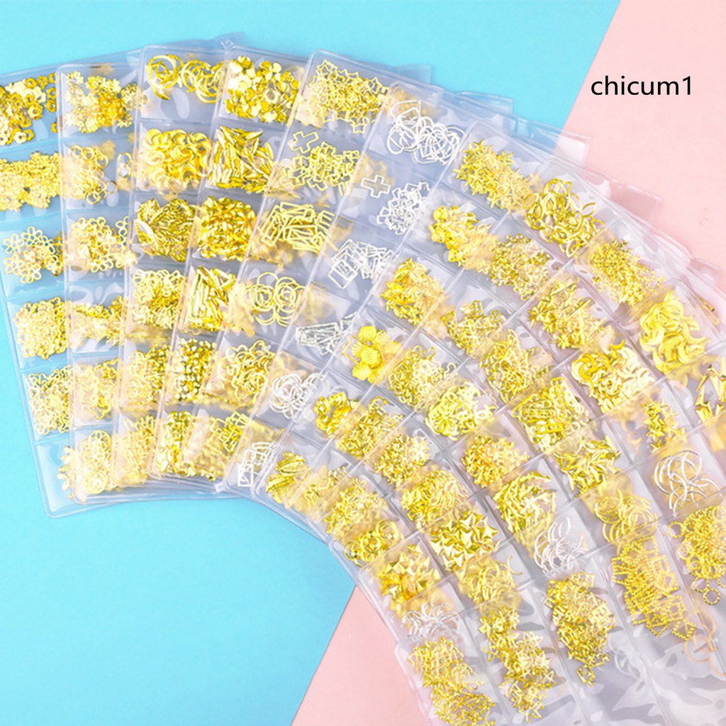 [Hàng mới về] Đinh tán trang trí móng tay nghệ thuật với nhiều kiểu bắt mắt tùy chọn