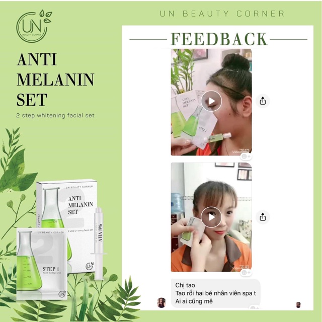 ANTI MELANIN COMBO 4 SET( THẢI CHÌ, THẢI ĐỘC + TRUYỀN TRẮNG DA CHUẨN SPA)