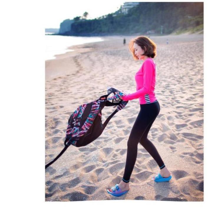 Áo bơi nữ dài tay thun lạnh đẹp màu hồng phong cách thể thao hàn - ảnh thật 👙 sexy  ཾ ' ་ | BigBuy360 - bigbuy360.vn