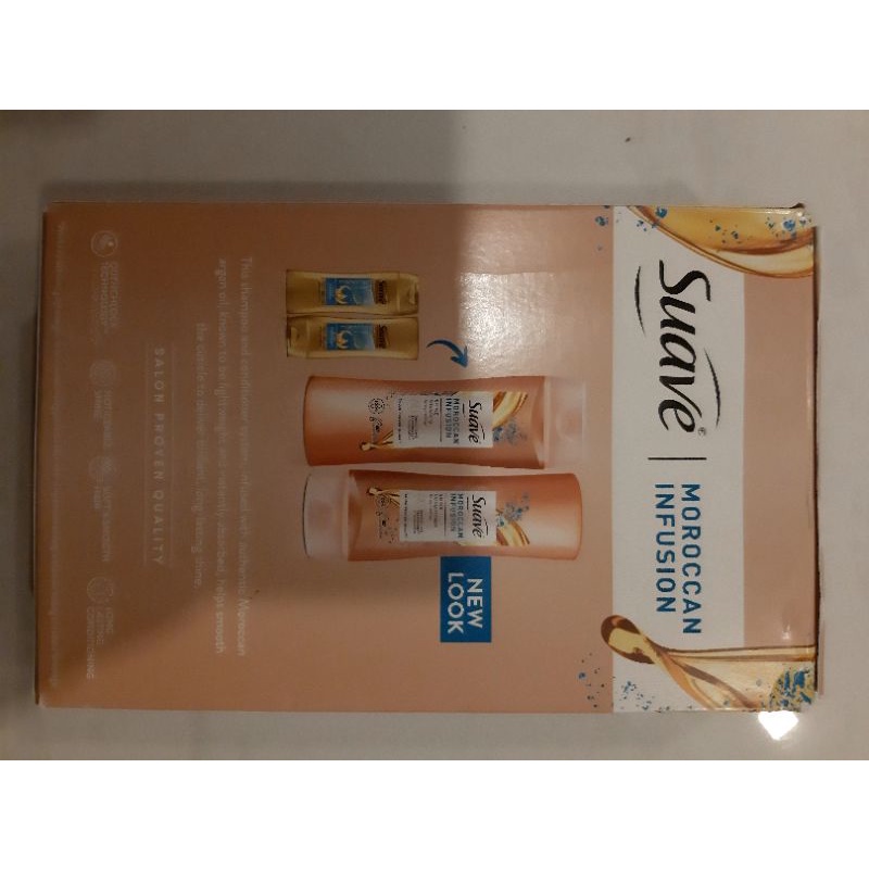 DẦU GỘI/ XÃ CHO TÓC KHÔ & XỈN MÀU SUAVE Professionals Moroccan Infusion SHINE SHAMPOO & Conditioner 828ML từ mỹ. MẪU MỚI