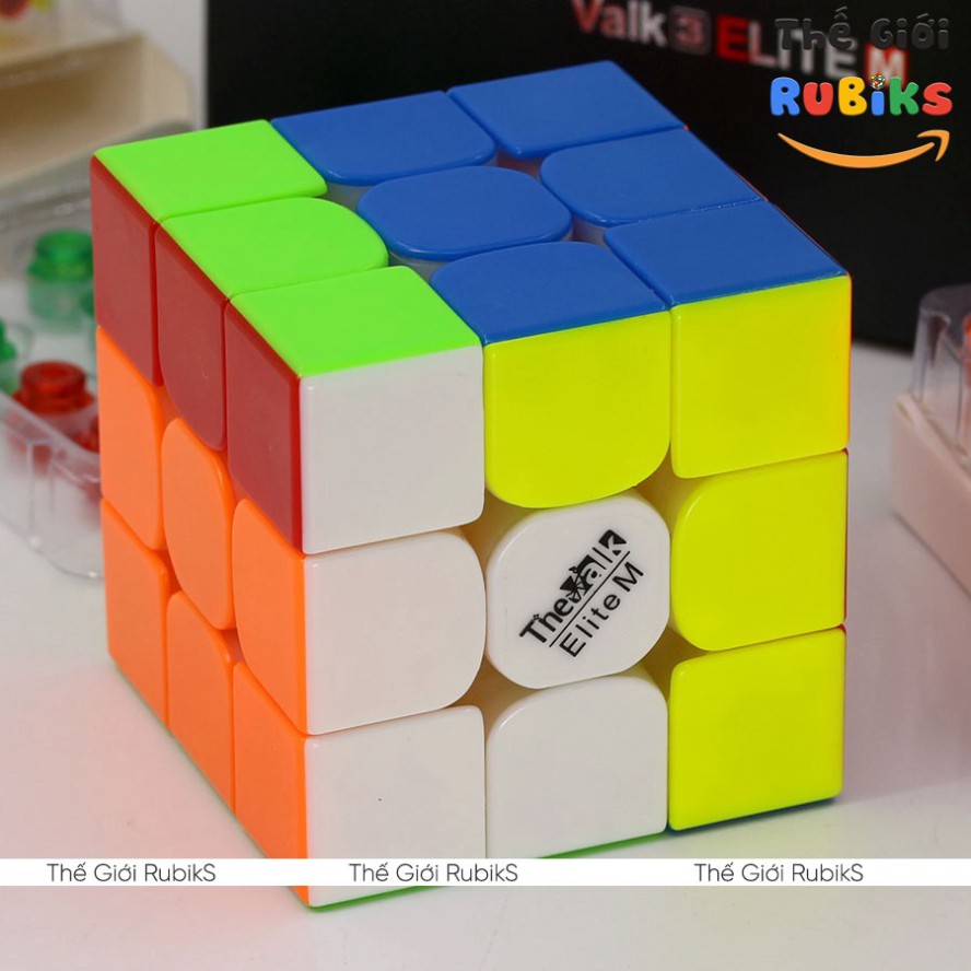 Rubik Valk 3 ELITE M 3x3 Có Sẵn Nam Châm Stikerless / Black