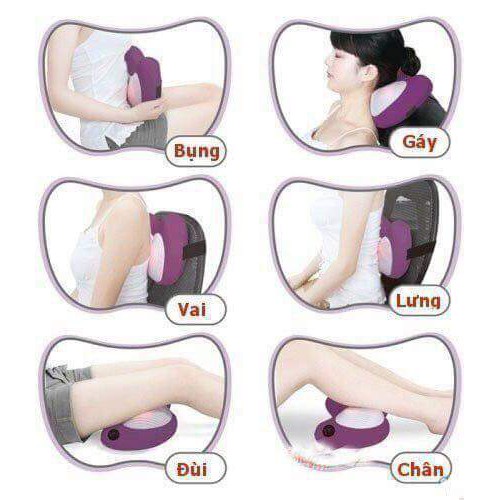 Gối mát xa 8 bi