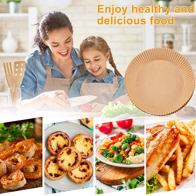 Tấm Lót Nướng Bánh Chống Dầu Hình Tròn / Vuông Tiện Dụng Cho Nhà Bếp