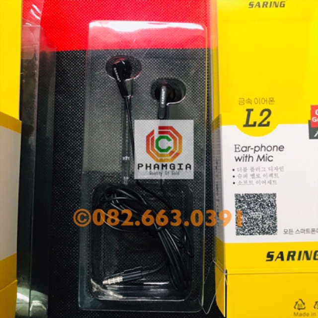 [Bảo hành 6 tháng] Tai nghe có dây dành jack cắm cổng tròn, âm thanh hay