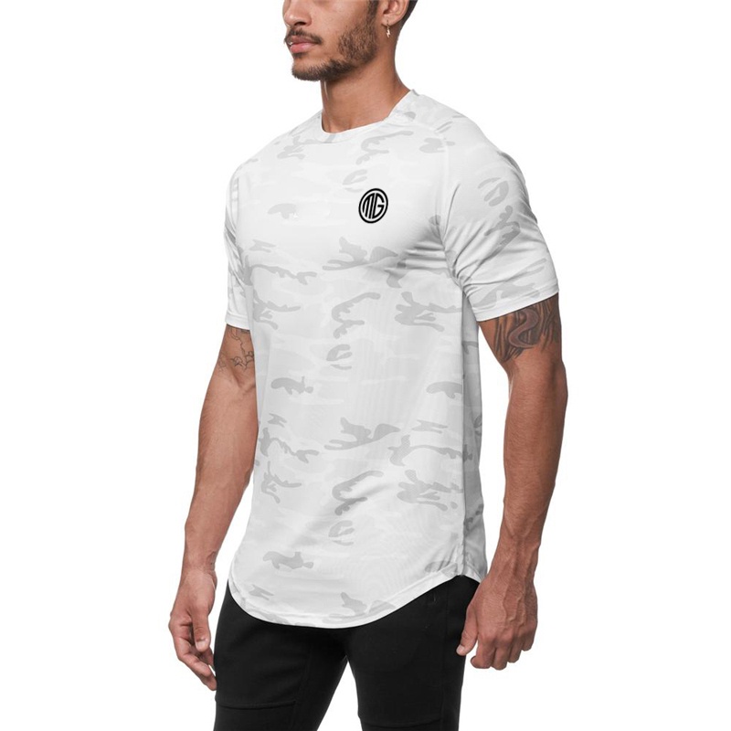 Áo Thun Lưới Tay Ngắn Họa Tiết Rằn Ri Thiết Kế Mới Nhanh Khô Thời Trang Cho Nam