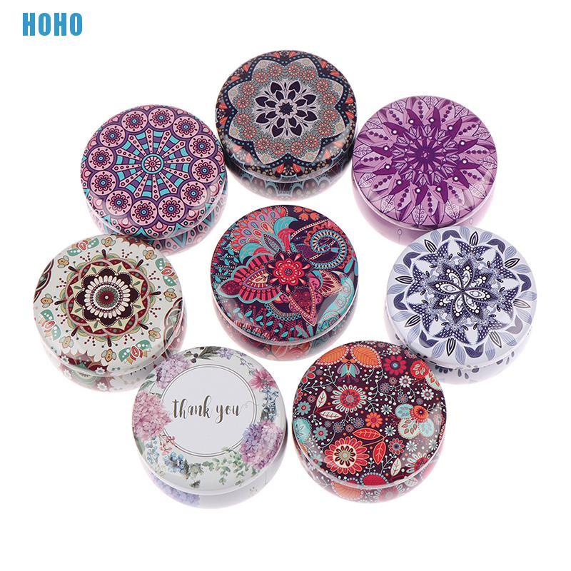 Hộp Thiếc Đựng Bánh Kẹo 2.2oz Dạng Trống Họa Tiết Đa Dạng Độc Đáo