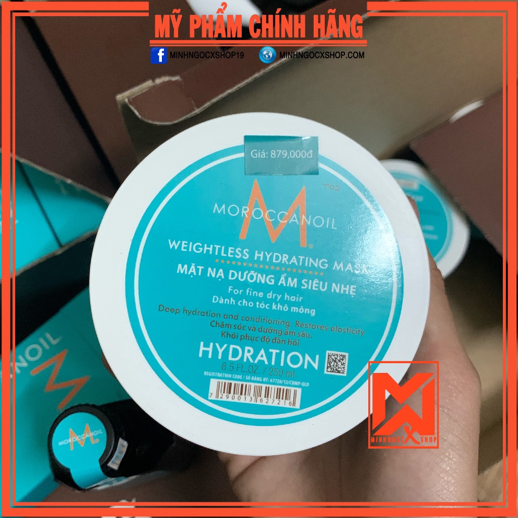 ✅[ MOROCCANOIL ] DẦU HẤP DƯỠNG ẨM SIÊU NHẸ MOROCCANOIL WEIGHYLESS HYDRATING MASK 250ML