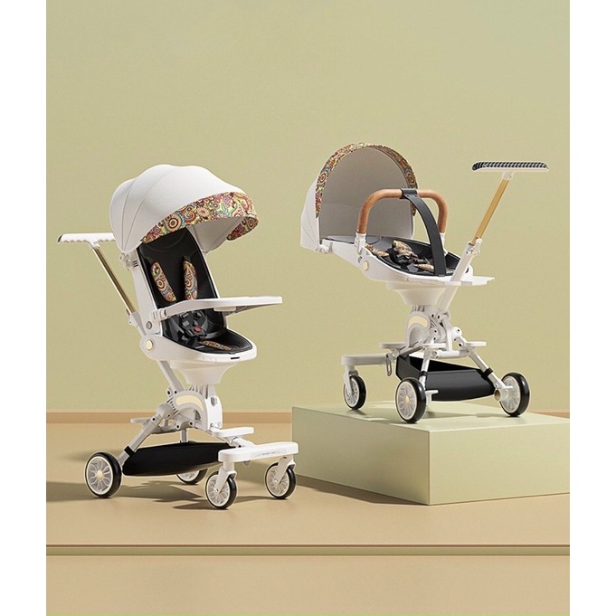 Xe Đẩy 2 Chiều V-Baby IX9 Gấp Gọn Đảo Chiều Mẫu Mới 2022 Hàng Chính Hãng Bảo Hành 1 Năm