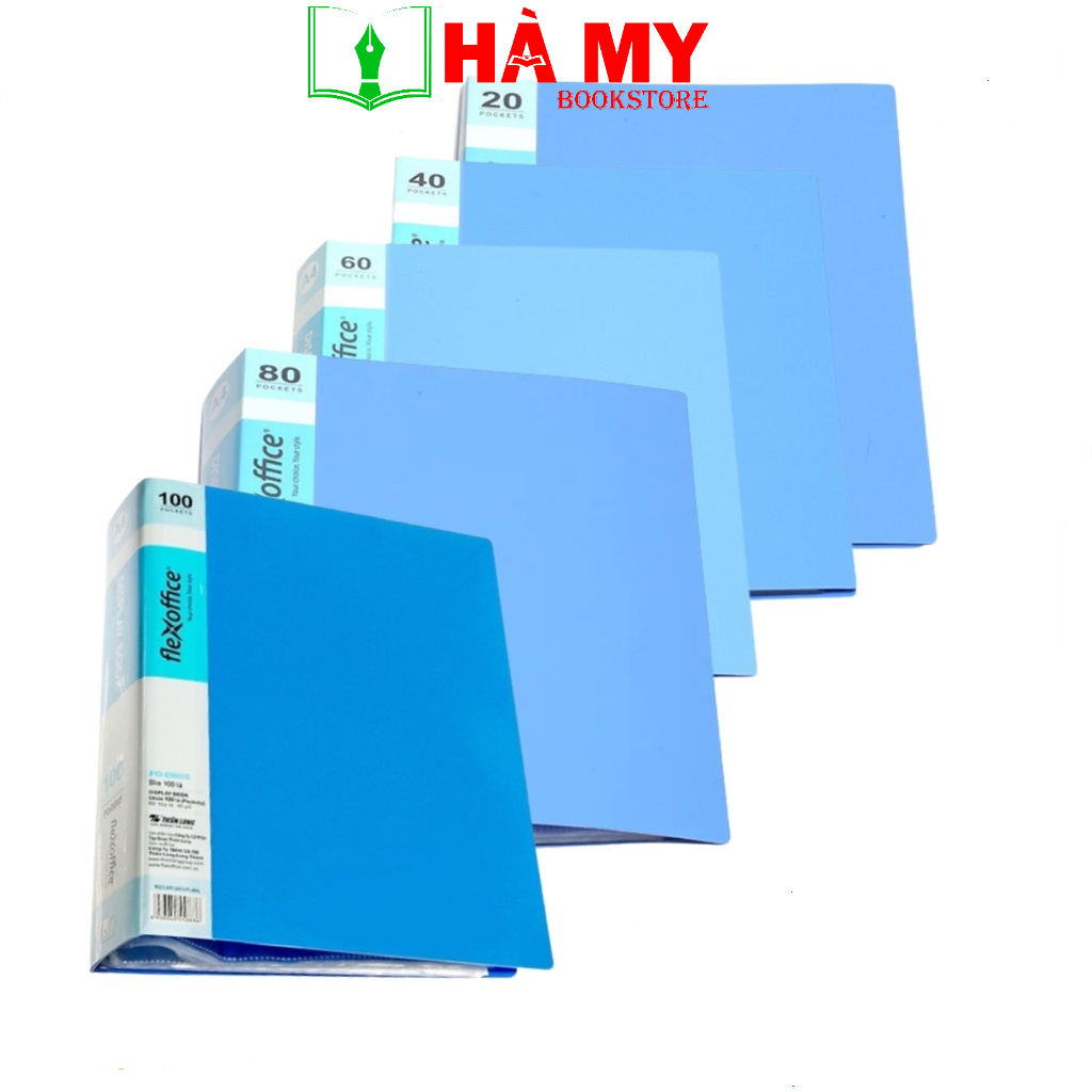 [Freeship] Bìa nhựa nhiều lá Thiên Long 20 Lá 40 Lá 60 Lá 80 Lá 100 Lá file lá a4 đựng hồ sơ chính hãng
