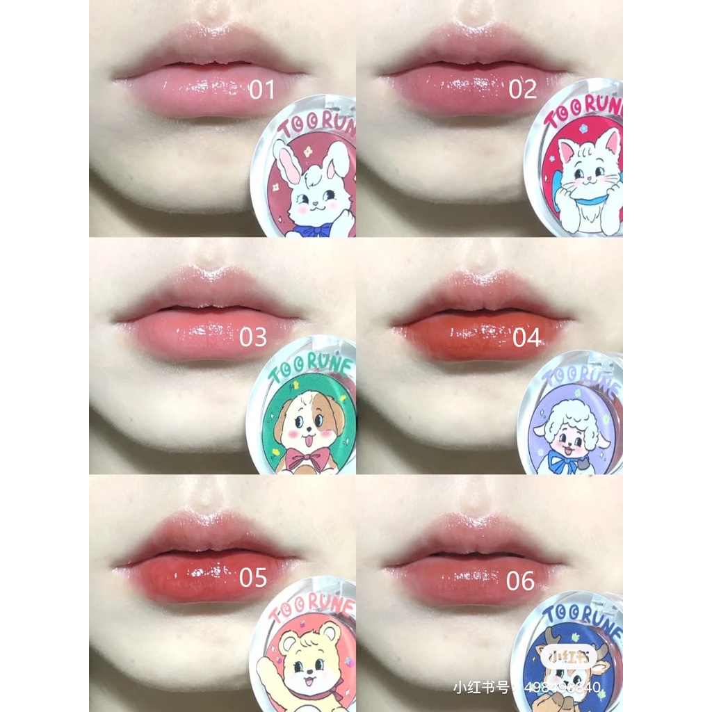 TOORUNE Son Môi Kiêm Mặt Nạ Môi Kiêm Má Hồng 2 Trong 1 Tiện Dụng Chất Lượng Cao