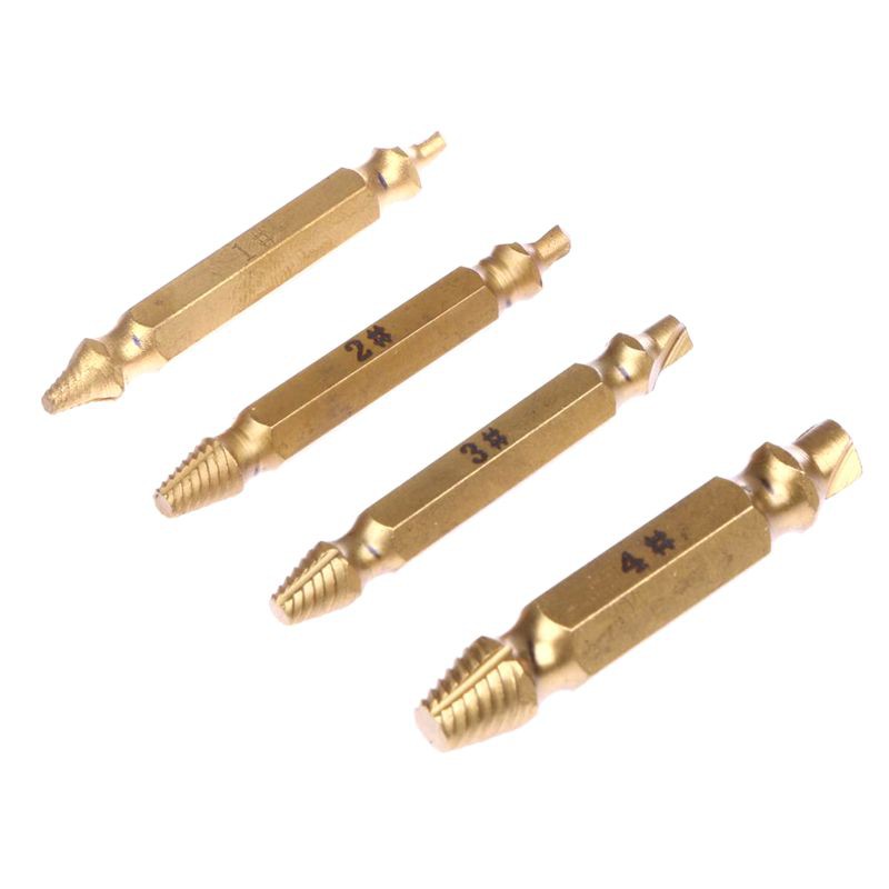 Set 4 dụng cụ tháo ốc vít bị hỏng bằng titan