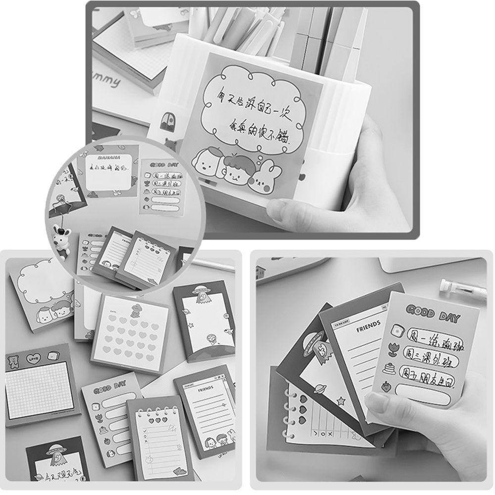 Mmluck Giấy Ghi Chú Họa Tiết Gấu Thỏ Hoạt Hình Kawaii Dễ Thương