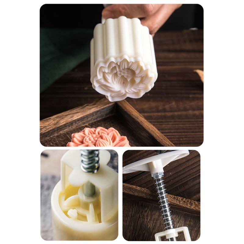 Khuôn Làm Bánh Trung Thu 50g Diy Tiện Dụng