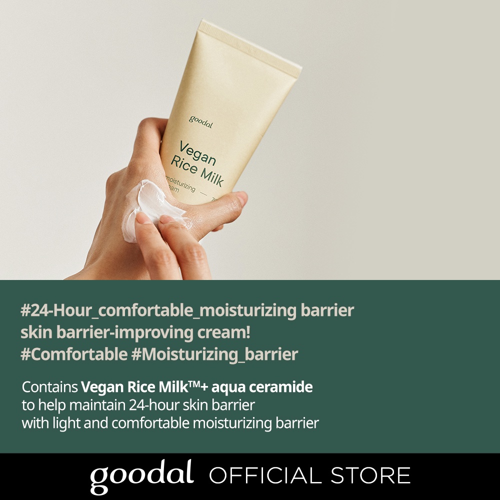 Kem dưỡng ẩm GOODAL chiết xuất sữa gạo VEGAN® được chứng nhận 70ml