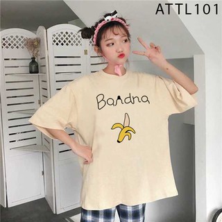[MẪU BÁN CHẠY] ÁO THUN TAY LỠ UNISEX IN HÌNH TRÁI CHUỐI BANANA SIÊU XINH THỜI TRANG - ATTL101