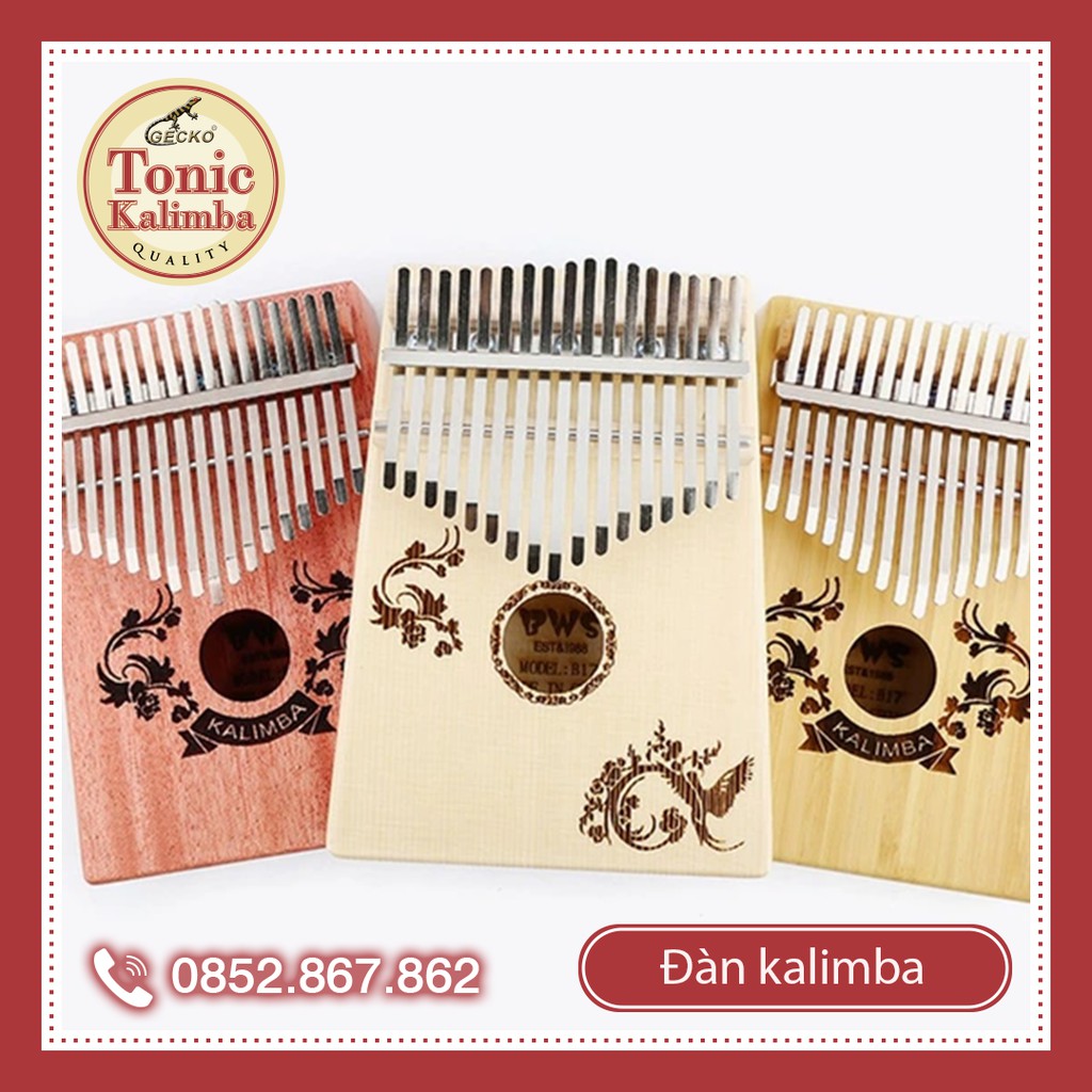 Đàn kalimba 17 phím dạng hộp âm to thump piano -BWS Nhiều mẫu P2