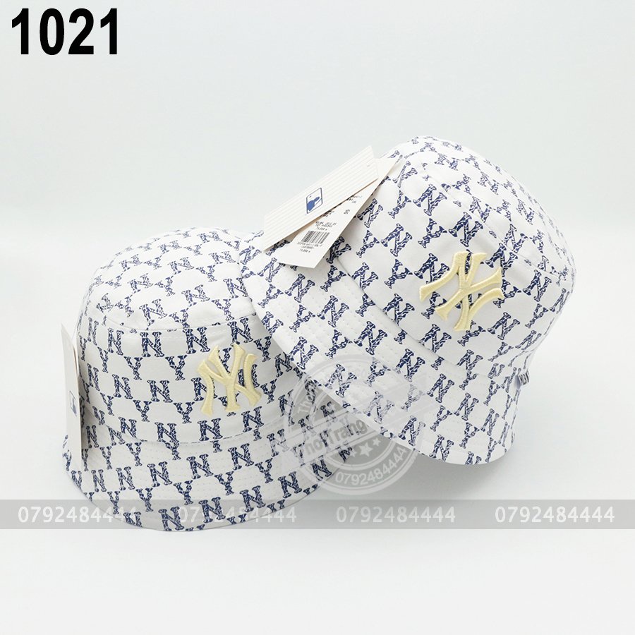 Nón bucket NY Trắng