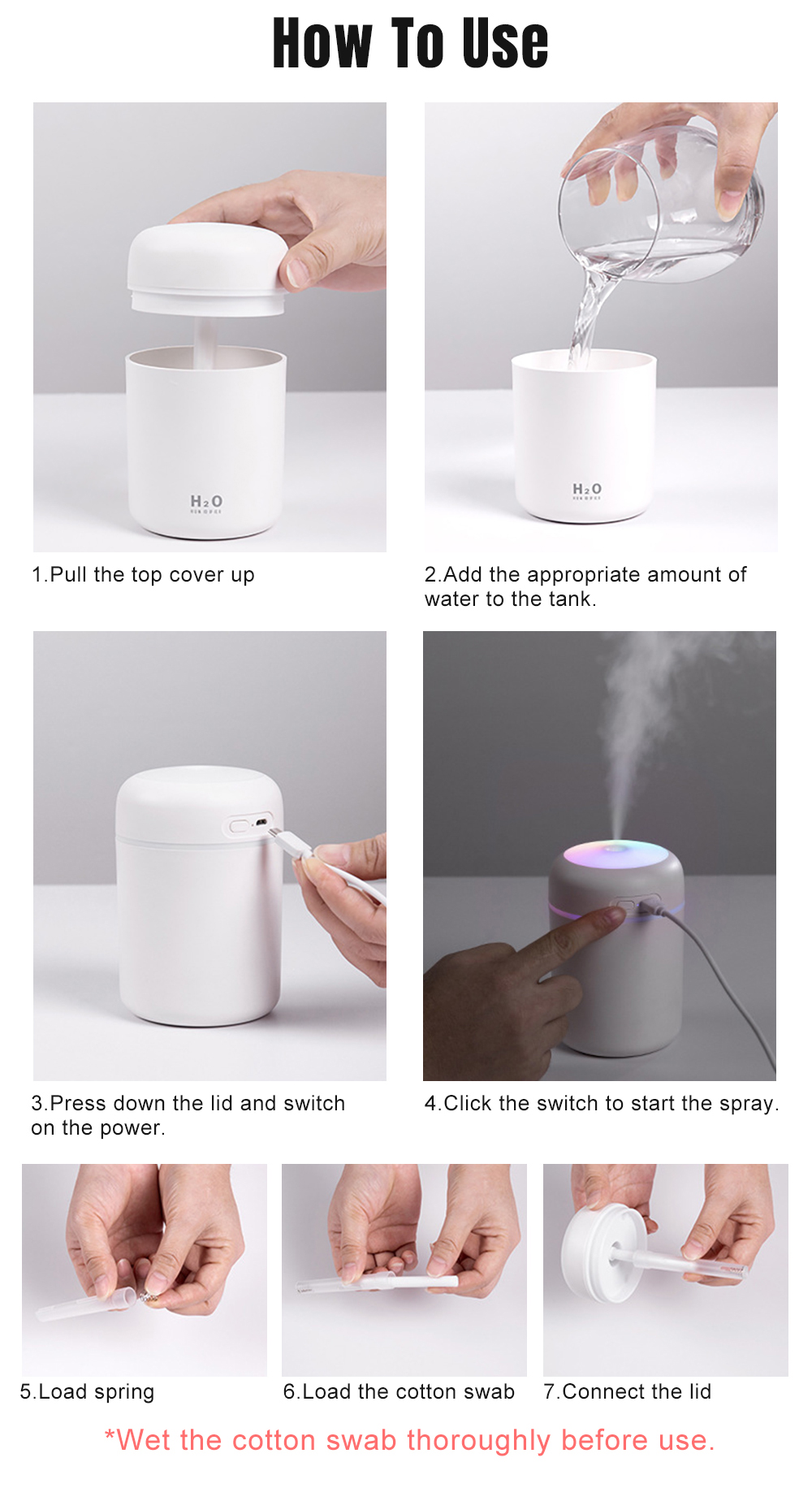 Bộ Thiết Bị Khuếch Tán Tinh Dầu Thơm Duy Trì Độ Ẩm Không Khí Tiện Dụng