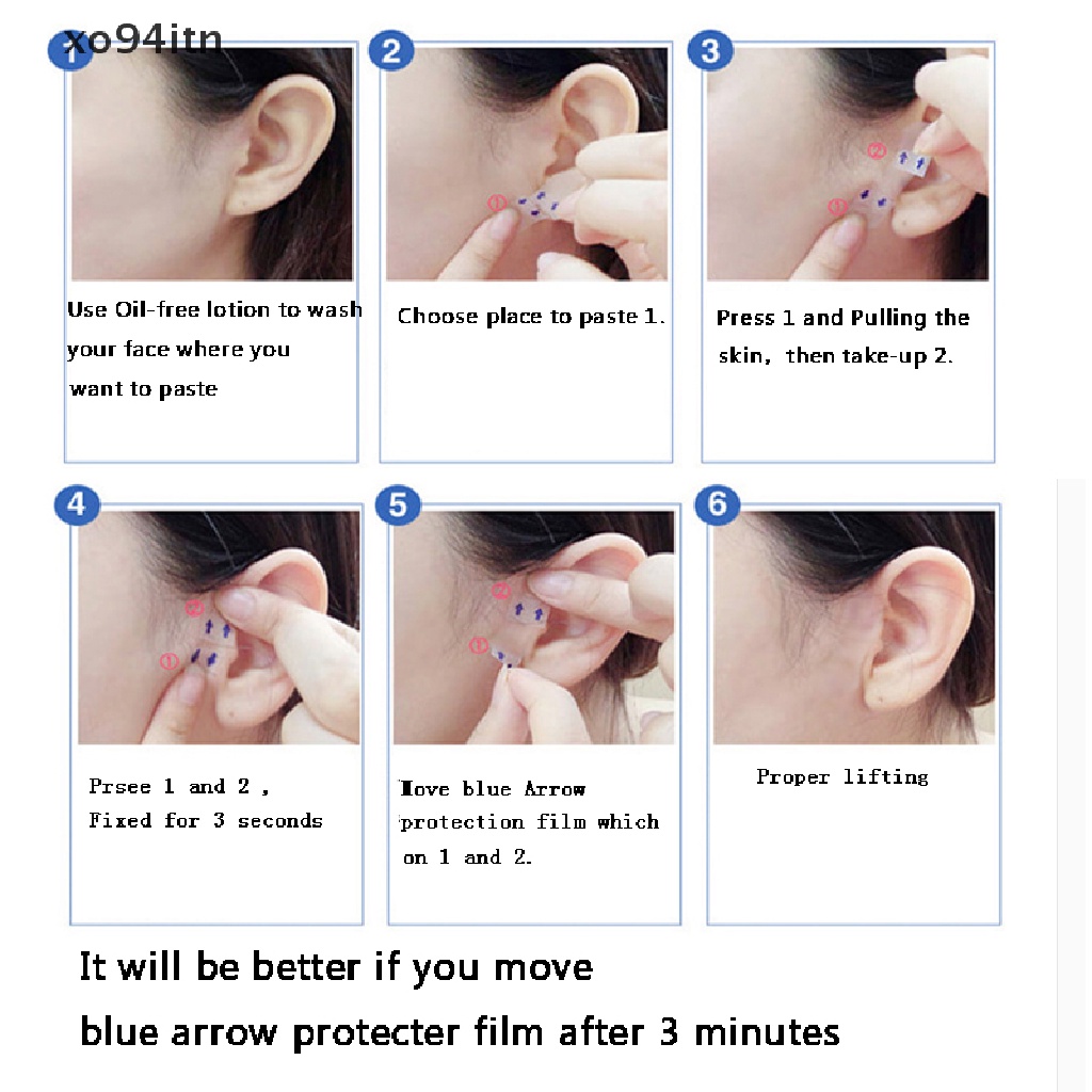 [Hàng mới về] 40 Miếng dán nâng cơ mặt tạo cằm chữ V thiết kế vô hình chống nhăn mặt