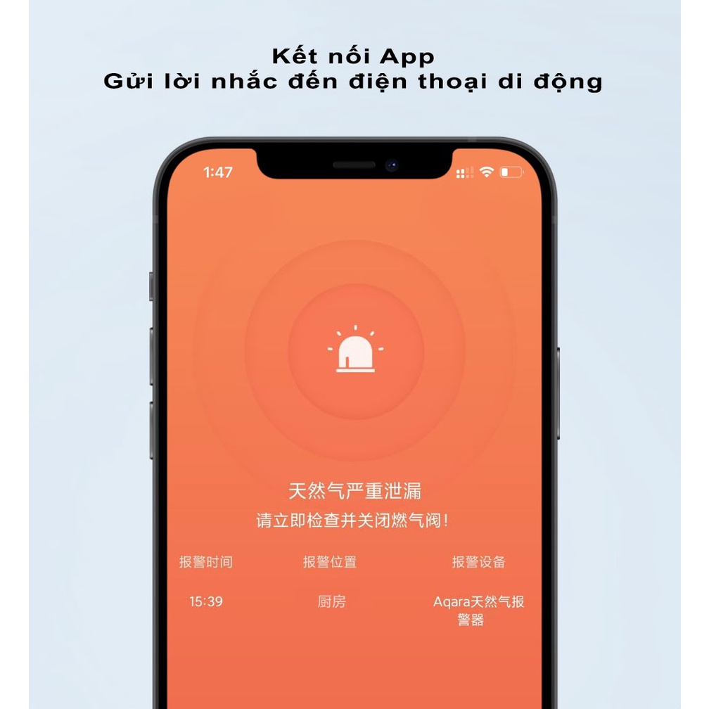 Thiết bị cảnh báo, cảm biến khí gas Aqara JT-BZ-01AQ/A