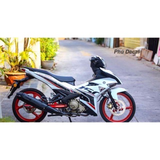Tem rời Exciter 150 Y15ZR Trắng đỏ đen