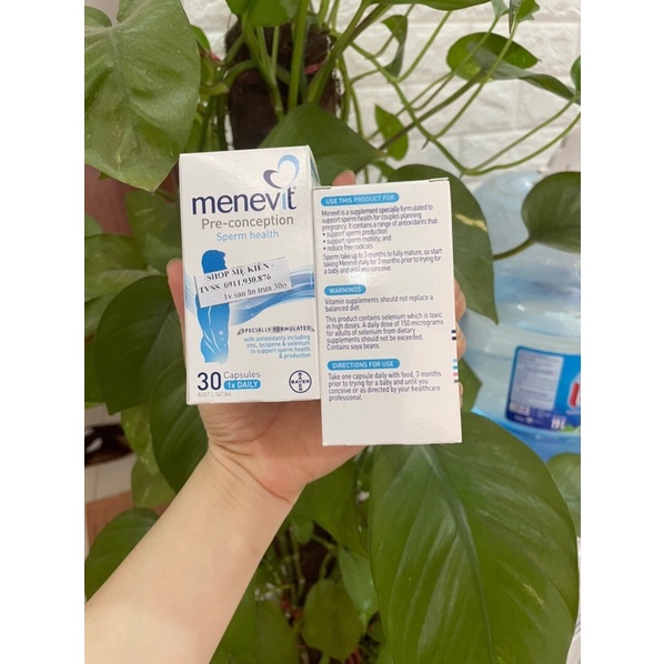 Menevit 30v/90v bổ sung tăng chất lượng tinh trùng nam giới - Shop Mẹ Kiến