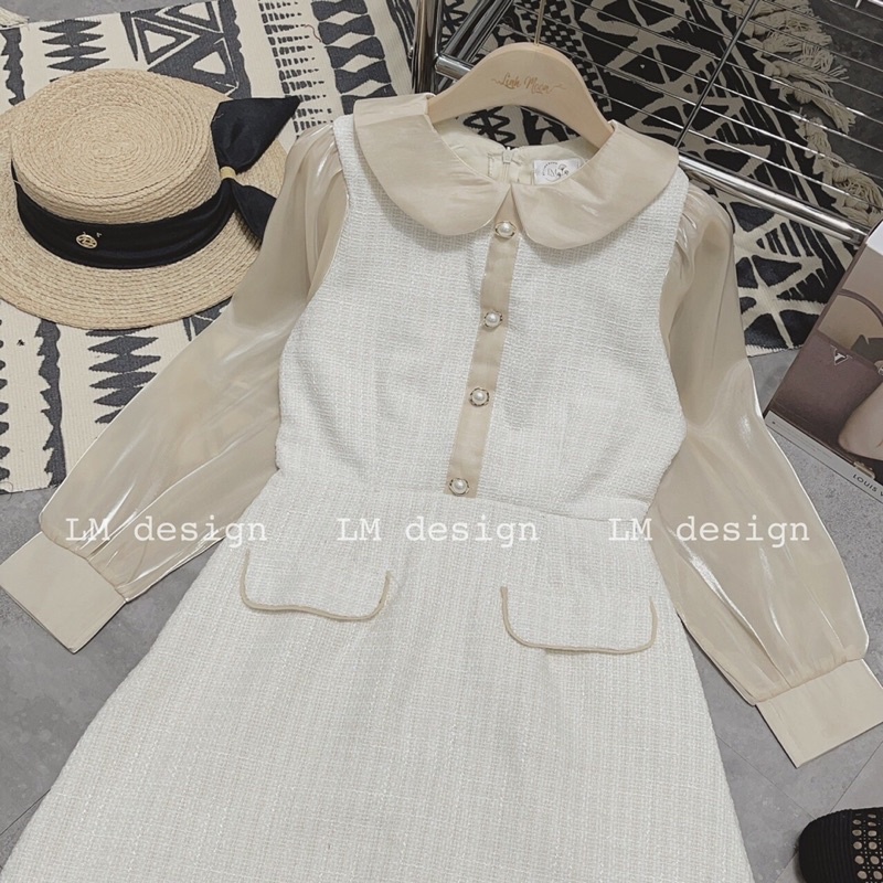 Váy dạ phối tay tơ