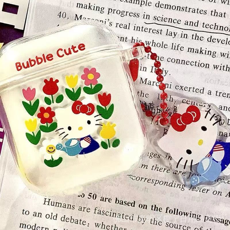 Vỏ Bảo Vệ Hộp Sạc Tai Nghe Airpods 1 2 3 Pro Mềm Họa Tiết Hoạt Hình Hello kitty Dễ Thương