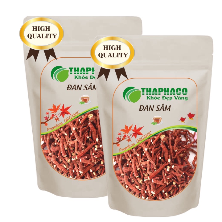 Đan Sâm Sấy Khô Nguyên Chất - Hàng Loại 1 - Túi Zip - THAPHACO