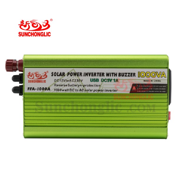 Bộ kich điện inverter 12v lên 220v 1000W-Sunchonglic - FA-1000A