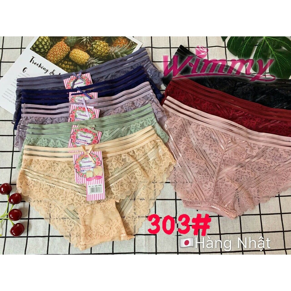 [LẺ = SỈ] 10 Quần Lót Ren Nhật Cao Cấp 303