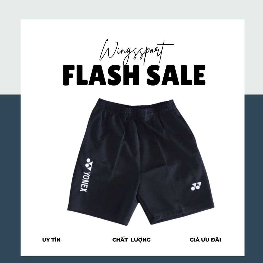Quần Short Cầu Lông YONEX Chữ Dọc Cho Nam Sử Dụng Trong Tập Luyện Và Thi Đấu Cầu Lông Có Nhiều Màu Lựa Chọn