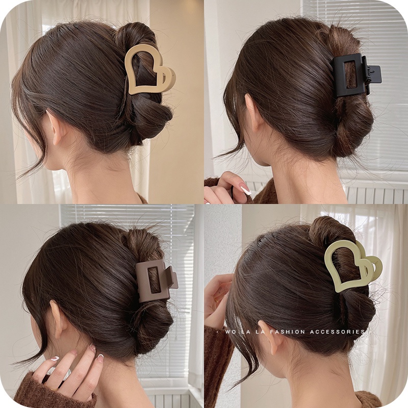 Kẹp Tóc Càng Cua Hình Tam Giác / Vuông / Hoa Thời Trang