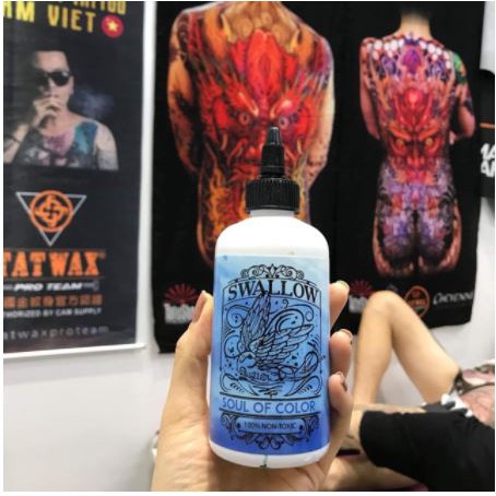 Nước pha mực xăm sơn én swallow kích màu nâng tông màu đậm hơn 240ml