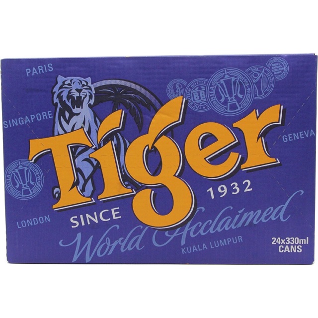 Bia tiger lon thùng 24 lon