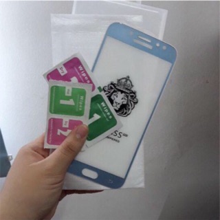 Cường lực full keo 100% j7 pro xanh hồng vàng siêu hot