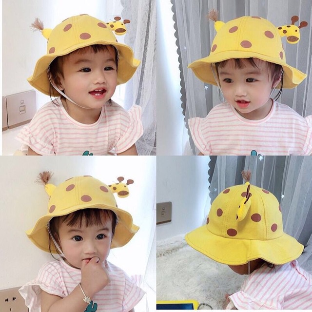 Mũ Vành HƯƠU CAO CỔ nhiều màu cho bé 6-30 tháng