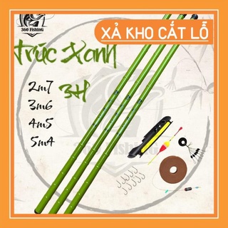 Siêu Rẻ Cần Câu Tay Câu Đơn Câu Đài Trúc Xanh 3H Cần Câu Cá Giá Rẻ Combo Kèm Phụ Kiện Câu Đài