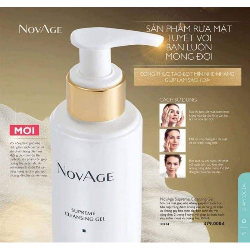 sữa rửa mặt Novage 33984