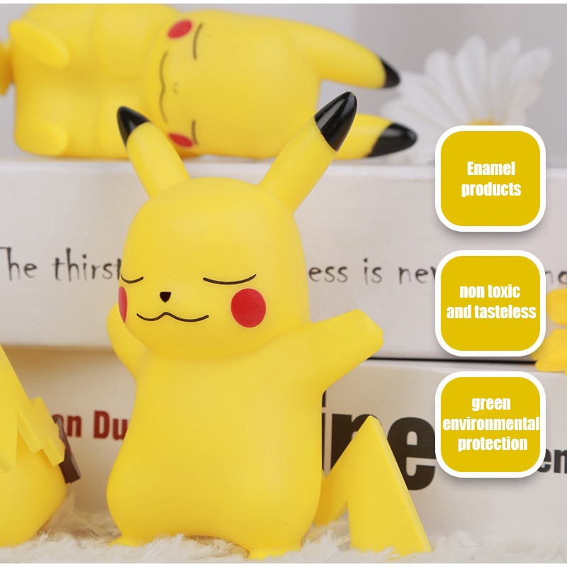 Đèn Ngủ Hình Pikachu Pokemon Dễ Thương Trang Trí Phòng Ngủ