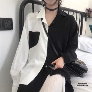 Áo sơmi phối màu