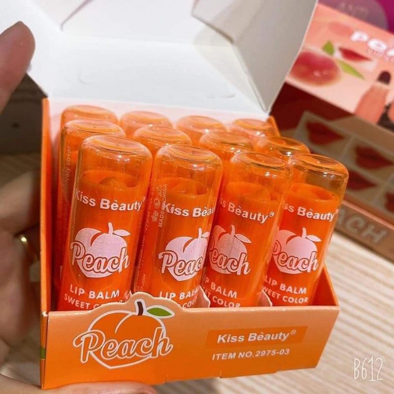 Son Dưỡng Đào Peach Kiss Beauty chính hãng nội địa sỉ son môi lâu trôi mềm mượt chính hãng nội địa | BigBuy360 - bigbuy360.vn