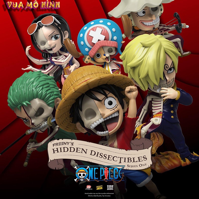 Mô hình One piece- [Hàng chính hãng] Mô Hình các nhân vật băng Luffy mũ rơm Chibi Zombie cực dễ thương cao 10cm