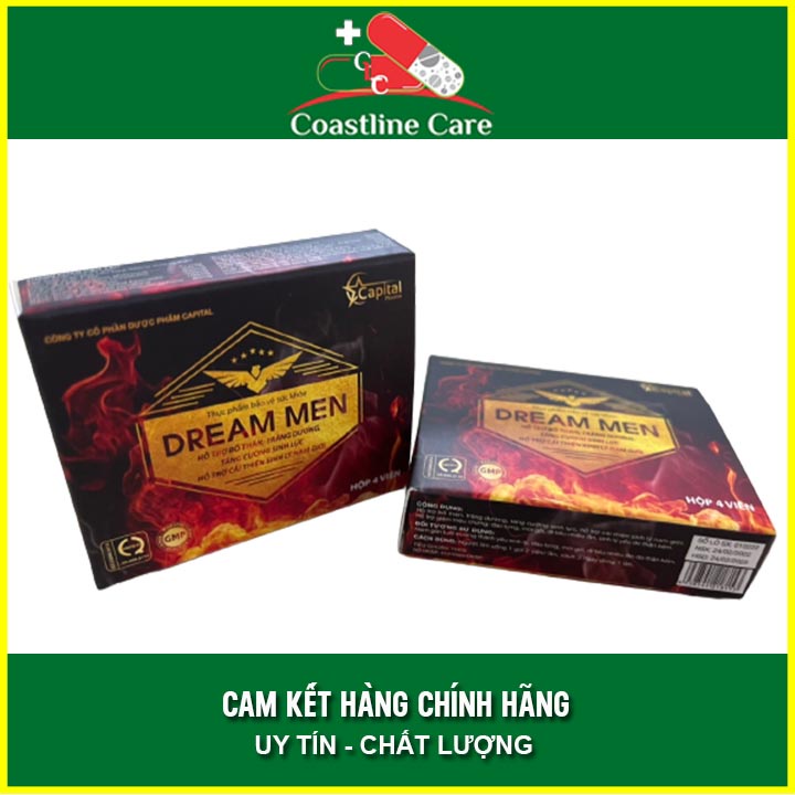 Dream Men hộp 4 viên , hỗ trợ cải thiện sinh lý , Coastlinecare Pharmacy