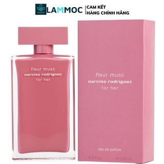Nước hoa nữ cao cấp chính hãng Narciso Rodriguez Fleur Musc For Her EDP, hương hoa hồng, hương quyễn rũ 100ml