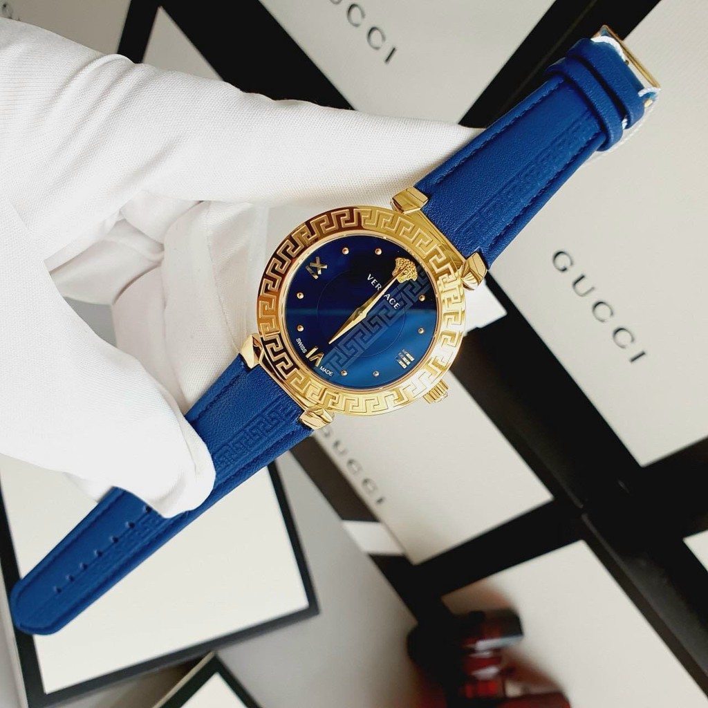 Đồng hồ đeo tay nữ versace dây da cao cấp chống nước cực tốt bảo hành 12 tháng LUTOS VN